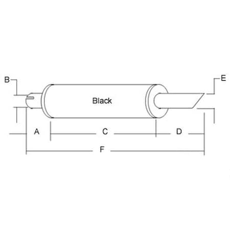 Aftermarket New 31" Muffler Fits Ford / Fits New Holland Tractor 4835 83959846